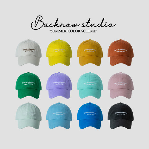多巴胺配色BACKNOW原创棒球帽