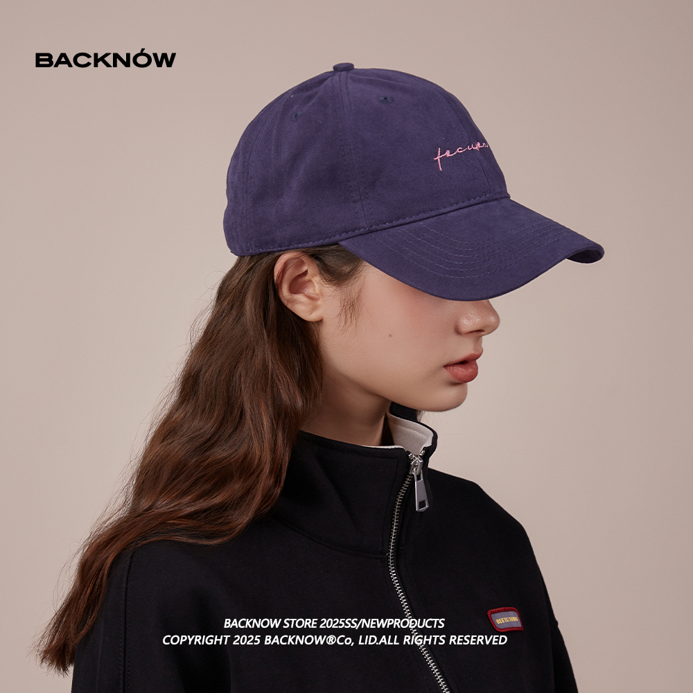 极简线条~BACKNOW美式复古棒球帽