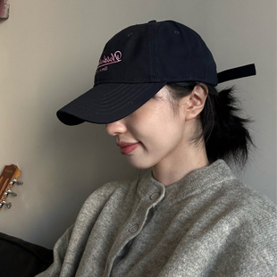 纯棉软顶棒球帽女生时尚 休闲百搭遮阳帽子男 大头围宽檐鸭舌帽韩版