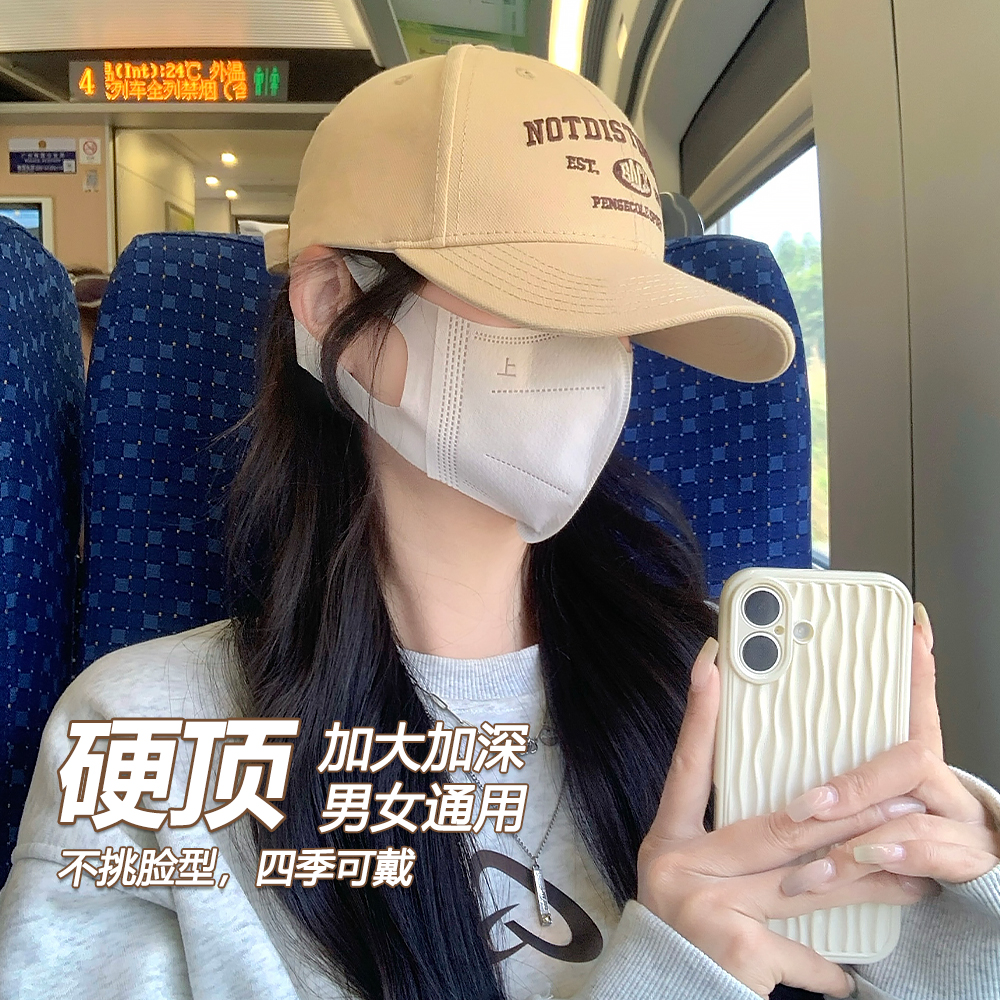 版型显脸小~硬顶大头围棒球帽