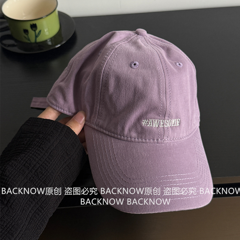 原创自制超大头围新款字母帽子