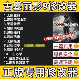 古墓丽影9修改器steam辅助工具epic物品技能速度不含游戏
