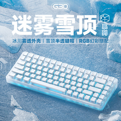 Keyboard透机械键盘RGB有线