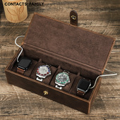 Watch Storage Organizer case Leather Box cover收纳盒 Slot