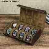 8 Slots Leather Watch Box Display Case Holder手表盒收纳盒