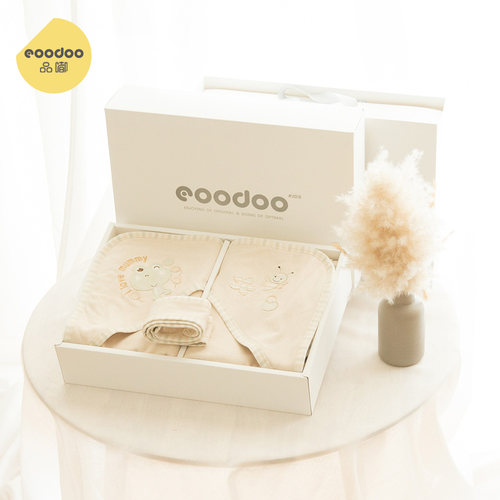 eoodoo品嘟新生儿抱被纯棉