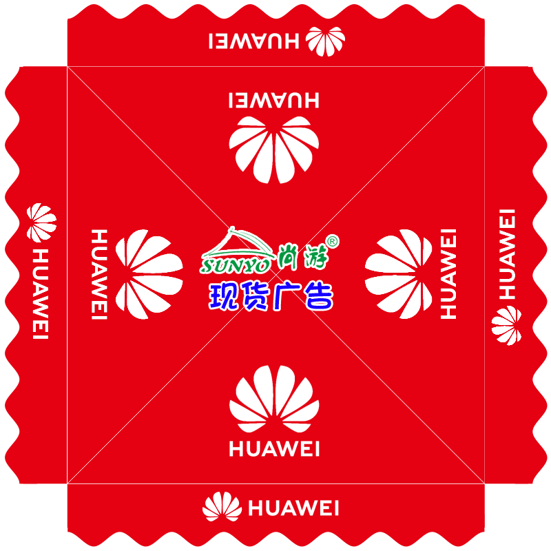 3米华为LOGO手机四角篷布广告篷