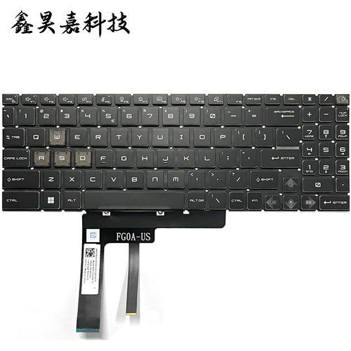 适用微星 MSI Katana 15 17 B12U B12V B13U B13V HX B14W 键盘