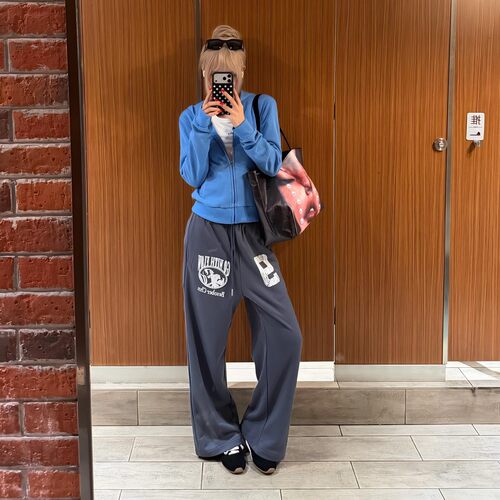 BESOBER 韩系休闲慵懒风蓝色百搭2026秋冬季连帽拉链开衫卫衣外套