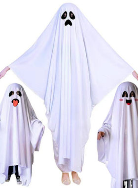 跨境万圣节白色幽灵服装