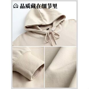 卫衣印logo字带帽套头情侣diy同学聚会团建团体服春秋工作服