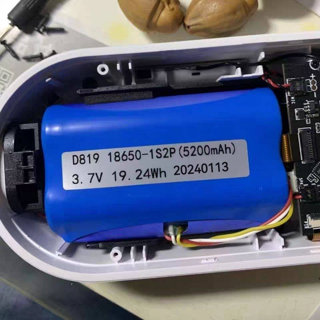 360可视门铃D819电池18650锂电池组带线3.7V 5200mAh多种容量可供图片
