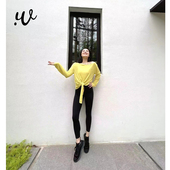 运动上衣.W炫彩系列 出彩设计长T修身 王媛Kinki同款 2021新款