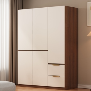 分段衣柜家用卧室2026新款爆款出租房用木质收纳柜子结实简易衣橱