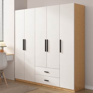 衣柜家用卧室实木质工厂直销简易组装出租房用小户型儿童柜子衣橱