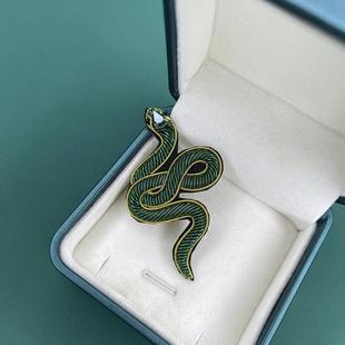 配饰胸针男女通用布贴 印度丝手工刺绣蛇年大吉蛇图腾图案高档服装