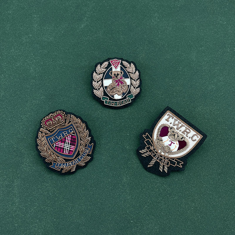 英伦时尚经典潮流学院服饰配饰百搭个性包邮手工缝制印度丝布贴