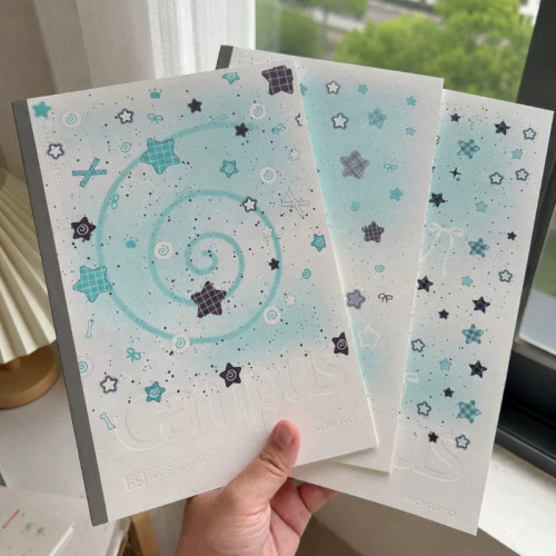 campus薄荷星空螺旋笔记本子系ns高颜值子软面抄B5