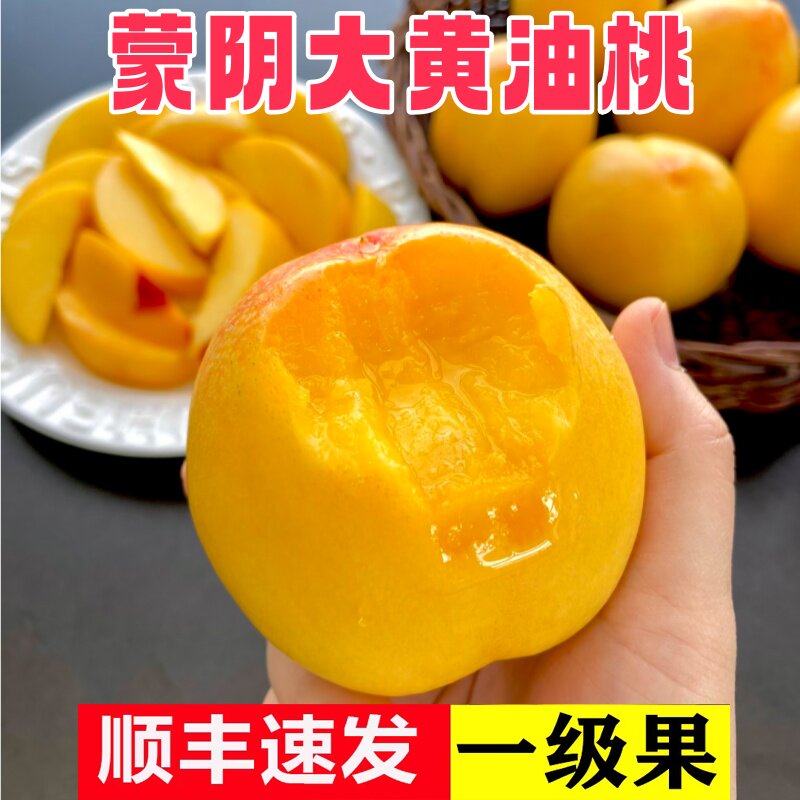 顺丰包邮黄油桃新鲜水果山东蒙阴整箱当季脆甜黄心油桃黄桃孕妇宝