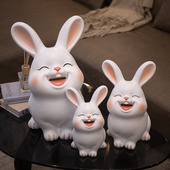 可爱小兔存钱罐2026年新款 家居好物 大容量只进不出儿童储蓄罐软装