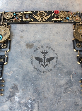 铁艺工业风 哈雷摩托车店招牌广告牌 门头 酒吧咖啡店餐饮店装饰