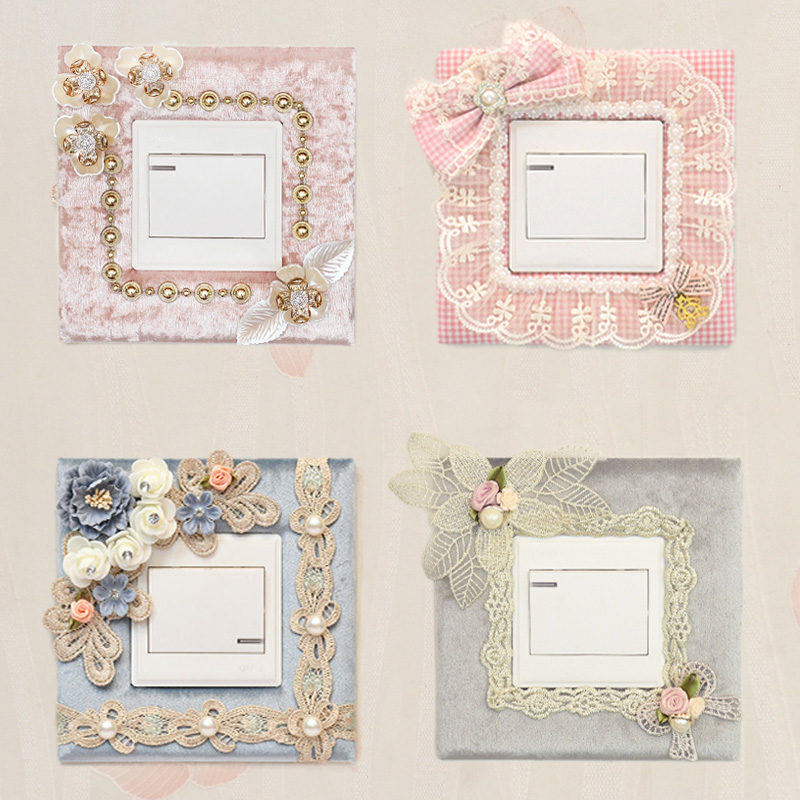 3个包邮简欧风保护罩胶装开关套