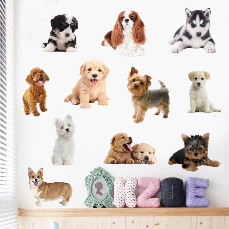 仿真小猫咪墙壁防水动物装饰贴纸