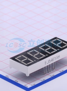 FJ5461AH插件DIP-12 0.56英寸四位共阴红色LED数码管显示屏