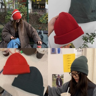 1oo羊毛 4088圣诞色羊毛冷帽 iamstudio 秋冬搭配bi备