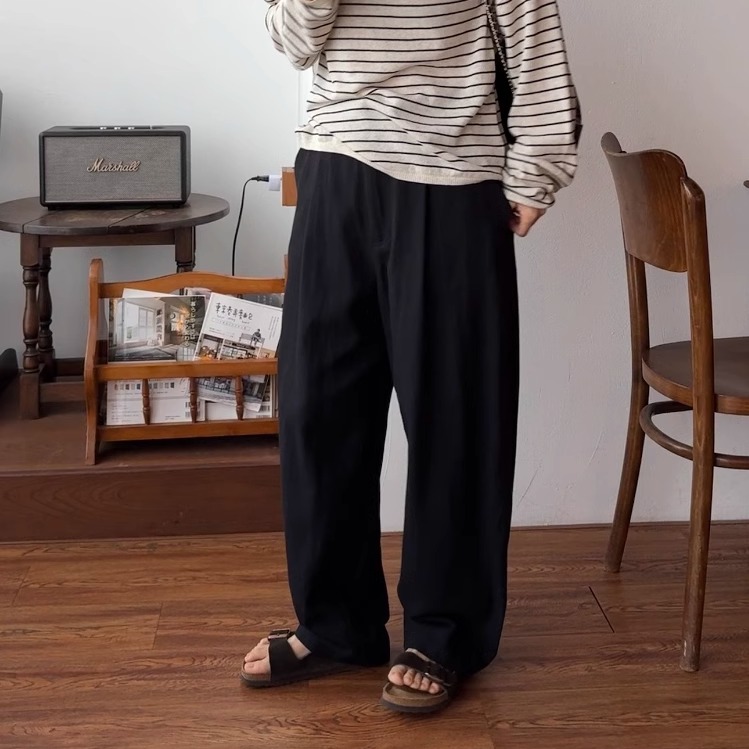 iamstudio 夏季透气棉麻西裤 防晒防蚊长裤 巨显瘦