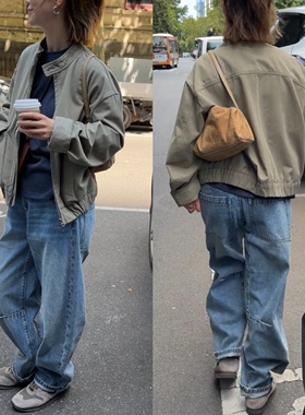 iamstudio 春款短外套 2500简约利索水洗复古夹克外套 自留款