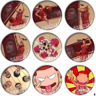 灌篮高手SLAM DUNK樱木花道流川枫周边动漫吧唧勋章挂件徽章胸章B