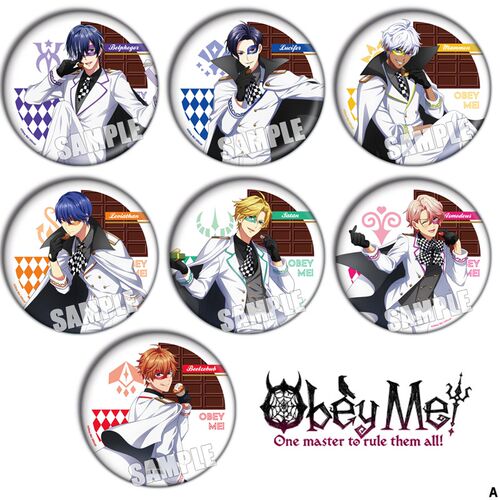 Obey Me服从我乙女游戏周边手游镭射徽章胸章现货同人吧唧挂件A