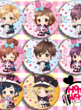 HoneyWorks×My Melody 动漫徽章胸章现货二次元周边吧唧定制挂件