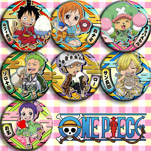 海贼王 ONEPIECE D款动漫徽章胸章 二次元周边吧唧定制 路飞挂件