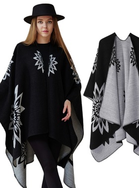 Warm shawl, air-conditioned room, women's outdoor outfit, s