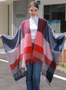 Newplaidshawlwomensclassi