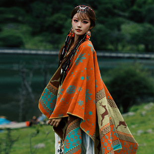 Christmas snow scenery Nepal scarf Northwest photo coat