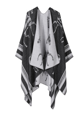 New steed plain color shawl for outdoor wear, women's fashi