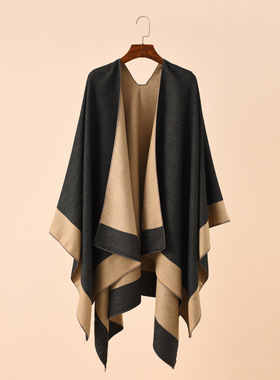外搭披肩 double-sided shawl cloak 斗篷男女保暖空调房
