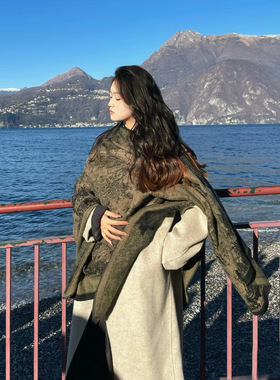 Lijiang shawl nationality, 大披肩 travel tourism wear, Qi