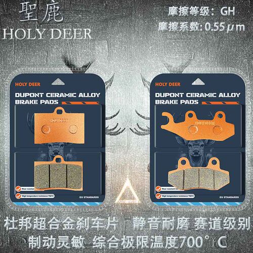 杜邦合金刹车片适鑫源TT racer440猪头罩ABS XY440-3F 17年445cc