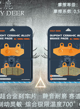 圣鹿杜邦刹车片适用阿普利亚SRMAX300 250 APR300T-V踏板摩托车