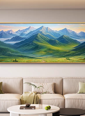 背后有靠山客厅沙发背景装饰画