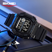 时刻美倒计时手表防水户外运动学生男表多功能个性 潮流男士 腕表男