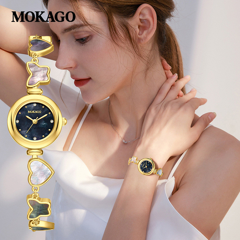 MOKAGO新品手链表爆款高级感珍珠