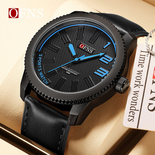 欧范尼创意大表盘石英表学生防水