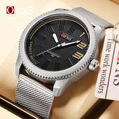 简约潮 腕表职场通勤防水石英表男士 OFNS品牌手表时尚 学生休闲男款