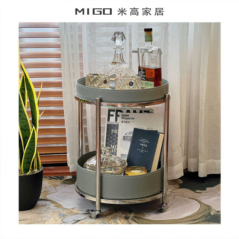 轻奢沙发边几可移动小推车网红现代简约客厅家用茶水柜置物架角几