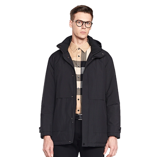 德鲨冬季新款工装羽绒服男青年时尚连帽休闲男装保暖外套